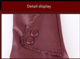 New Winter Ladies Leather Gloves Leather Lace Touch Gloves Warm  Cycling Gloves(3 Colors) — image 14 of 21