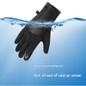 2pack Warm Snowproof Gloves Down Cloth Mittens Durability Windproofed Mittens for Winter Outfits — image 9 of 9