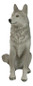 Cries Of The Night Sitting Alpha Grey Direwolf Wolf Home Decor Figurine 6"H — image 5 of 11