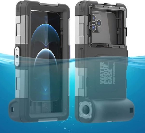 Professional Diving Underwater Phone Case 50ft Waterproof Protective Case Fit for  from 4.7 to 6.8 inch for iPhone, Samsung Universal Waterproof Cell Phone Case for Underwater Diving and Snorkeling — image 1 of 15