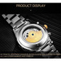 Luxury TEVISE Mechanical Watch for Men Fashion Green Waterproof Sport Business Wrist Watches Armbanduhren Herren — image 5 of 23