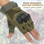 Tactical Gloves, Outdoor Gloves Fingerless Glove for Riding, Cycling, Motorcycle, Hunting, Shooting, Hiking, Camping, Airsoft, Paintball Gloves — image 13 of 17