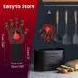 Barbecue Gloves BBQ Gloves Hanging Heat Resistant for Kitchen Grill Baking Microwave Vehicle Repair — image 4 of 10