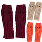 Knitted Half Finger Gloves Owl Pattern Gloves Fingerless Thumb Hole Gloves — image 8 of 15