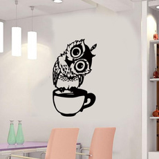 Cute Cartoon Animal Owl Cup Kitchen Restaurant Decoration Wall Stickers Home Decoration Living Wall Stickers — image 3 of 9
