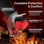 Barbecue Gloves BBQ Gloves Hanging Heat Resistant for Kitchen Grill Baking Microwave Vehicle Repair — image 10 of 10