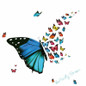 Colorful butterfly Wall Sticker Butterflies for decoration DIY Home Decor Art Decals 3D Wallpaper stickers on the wall — image 4 of 14