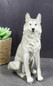Cries Of The Night Sitting Alpha Grey Direwolf Wolf Home Decor Figurine 6"H — image 10 of 11