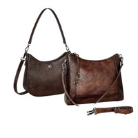 Leather Shoulder Bag for Women Stylish Crossbody Purse with Multi Pockets Work Travel Bag — image 2 of 9
