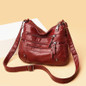 Women's Soft Leather Bag Waterproof Multi-Zipper Leather Satchel Outdoor Travel Shoulder Bag Crossbody Bag Casual Handbag Messenger Bag — image 11 of 24