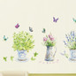 DIY Wall Stickers Home Decor Potted Flower Pot Butterfly Kitchen Window Glass Bathroom Decals Waterproof — image 9 of 11