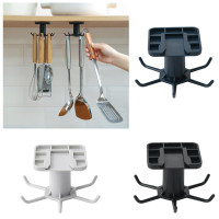 Kitchen Organizer and Storage Kitchen Supplies Organizers Rotatable Rack Accessories Cabinet Organizer Hook Up Storage Rack — image 2 of 16