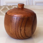 1 Set Solid Wood Spice Jar Sugar Bowl Salt Pepper Seasoning Box Japanese Style With Spoon And Lid Kitchen Tool GFA — image 13 of 14