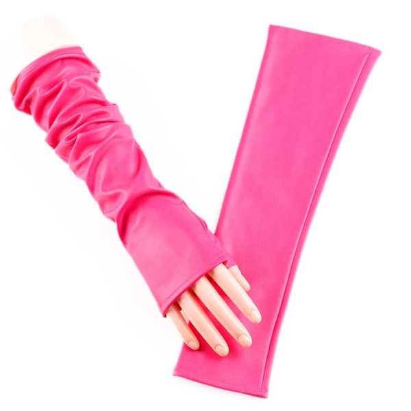 Long Gloves for Women Wedding Dancing Elastic Fingerless Gloves — image 1 of 13