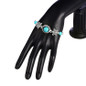 Women Fashion   Turquoise Beads Charm Bracelet Jewelry Vintage Butterfly Chain Beads Bracelet & Bangle Wedding Gift — image 9 of 10