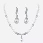 Wedding Charm Dangle Earrings Bridal Women Fashion Rhinestone Delicate Handmade Necklaces Jewelry Luxury Classics Accessories Crystal Pendant Necklace Drop Earring Set — image 7 of 12