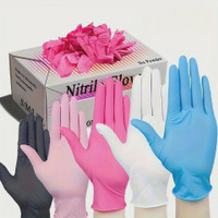 Premium Nitrile Gloves - Food Grade, Waterproof & Slip-Resistant Disposable Gloves — image 2 of 13