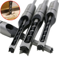 6/8/12.5mm HSS Square Hole Drill Bit Auger Bit Steel Mortising Drilling Craving Woodworking Tools — image 2 of 17