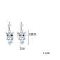 1 Pair Rose Gold Zircon Earrings Female Owl Earrings Fashion Jewelry — image 5 of 7