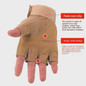 Tactical Gloves Hard Shell Half-Finger Grip Training Cut-Resistant Wear-Resistant Mountaineering Combat Protection Fitness — image 5 of 31