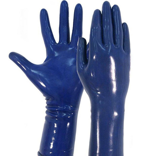Various colors  New Latex Molding Gloves Long Latex Gloves Cosplay Gloves MOULDED Short Gloves — image 1 of 7