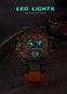Top Brand Luxury Men Sport Chronograph Watch Dual Display Watches Army Military Watch Multifunction Electronic Watch 5 Bar Waterproof Rubber Watch — image 11 of 23