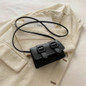 Women's small square bag messenger bag - buckle open and close Korean version/European and American style handbag, casual and formal dual-purpose bag, suitable for daily commuting or special occasions — image 5 of 21