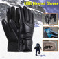 Winter Warm Men Heated Gloves Rechargeable USB Hand Warmer Electric Heating Gloves Winter Cycling Thermal Touch Screen Bike Gloves Windproof — image 4 of 15