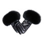 Genuine Sheepskin Gloves with Fox Fur Cuff | Winter Warm Touchscreen Riding Gloves — image 6 of 17