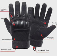 Tactical Gloves for Men, Anti-Slip Hard Knuckle Protective Military Gloves for Outdoor Training & Riding — image 2 of 9