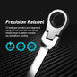 1pc Imperial Flex-Head Ratcheting Combination Wrench SAE 72 Teeth 12 Point Dual-purpose Ratchet Spanner Wrench Universal Hand Tools Car Repair Tool — image 7 of 36
