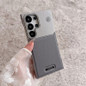 Luxury Splicing Leather Magnetic Plating Frameless Phone Case For Samsung S24 S25 Plus S22 S23 Ultra Borderless Protective Cover — image 4 of 17