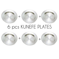 6 Pcs Kunefe Serving Plates Famous Dessert Dish Presentation Aluminum Kitchen Dining High Quality — image 3 of 13