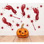 Horror Halloween Decoration Wall Stickers Bloody Fingerprint Blooding Handprint Foot 3D Wallpaper Waterproof Floor Door Decor — image 4 of 15