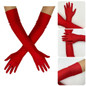 Satined Gloves for Wedding Ceremony Simple Elbow Gloves Formal Occasion Gloves Banquet Long Gloves for 1920s Costume — image 13 of 16