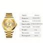 Luxury Automatic Mechanical Watch for Men, Big Dial Tourbillon Chronograph with Tachymeter, Waterproof Custom Stainless Steel Wristwatch — image 5 of 11