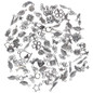 100pcs Bulk Tibetan Silver Mixed Pendant Jewelry Making DIY Craft Animal Flower Heart Charms — image 5 of 9