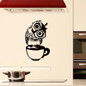 Cute Cartoon Animal Owl Cup Kitchen Restaurant Decoration Wall Stickers Home Decoration Living Wall Stickers — image 9 of 9