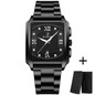 Men's Fashion Binbond Gold Men's Watches Luxury Original Stainless Steel Waterproof Square Male Wristwatches Clock Relogio Masculino 2023 Uhren Herren Gold Watch for Men — image 17 of 22