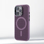 Invisible Lens Holder Honeycomb Grid Mesh Cooling Case For iPhone 17 16 Pro Max 15 14 13 12 Pro Magnetic Wireless Charging Cover — image 15 of 19