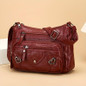Vintage-Inspired Women's Shoulder Bag - Large Capacity, Synthetic Faux Leather, Adjustable Strap, Multiple Pockets, Zipper Closure - Perfect for Daily Commute, Work, Travel - Includes Cosmetic Bag | Travel Bag | Vintage-Inspired Purse — image 17 of 25