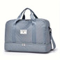 Travel bag Large capacity women's fitness bag Luxury oversized handbag - fashionable and practical compartment design, suitable for travel adventure and fitness activities Lightweight maternity bag storage bag Short business trip luggage bag Independent shoe compartment Lightweight luggage bag, — image 18 of 23