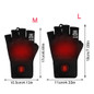 Rechargeable USB Heated Fingerless Gloves For Outdoor Tasks Cycling Fishing Cold Weather Hand Warmth — image 10 of 10