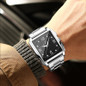 Men's Fashion Binbond Gold Men's Watches Luxury Original Stainless Steel Waterproof Square Male Wristwatches Clock Relogio Masculino 2023 Uhren Herren Gold Watch for Men — image 19 of 22