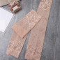 Lace Gloves Sunscreen Long Lace Fingerless Mittens Covered Scar Elastic Sleeve Ladies Driving Gloves — image 14 of 14