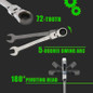 1pc/2pcs Metric Flex-Head Ratcheting Combination Wrench 72 Teeth 12 Point Dual-purpose Rachet Wrench Ended Spanner Hand Tools (6mm-24mm To Choose) — image 17 of 55