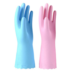 2 Pack Reusable Cleaning Gloves Latex Free, Dishwashing Gloves With Cotton Flock Liner And Embossed Palm, Waterproof Household Gloves For Laundry, Gardeninglarge — image 3 of 9