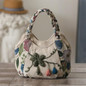 Handmade small flower ethnic style handbag, retro multi-compartment lightweight and durable handbag ethnic style fringed small bag — image 9 of 11