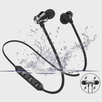 Sports Magnetic Bluetooth Earphone in Ear Wireless Neckband Headphones Stereo Music Headset with Mic for Samrtphones — image 2 of 12