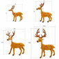 1/4pcs Christmas Reindeer Stuffed Animal, Deer Stuffed Animal, Deer Plush, Cute Stuffed Deer Plush Toy for Gifts Xmas Decor — image 22 of 22